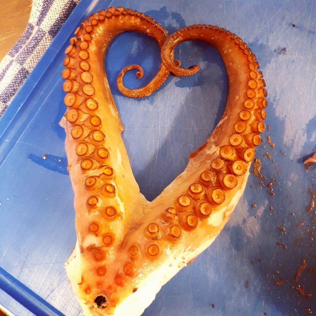 Gegrilde octopus